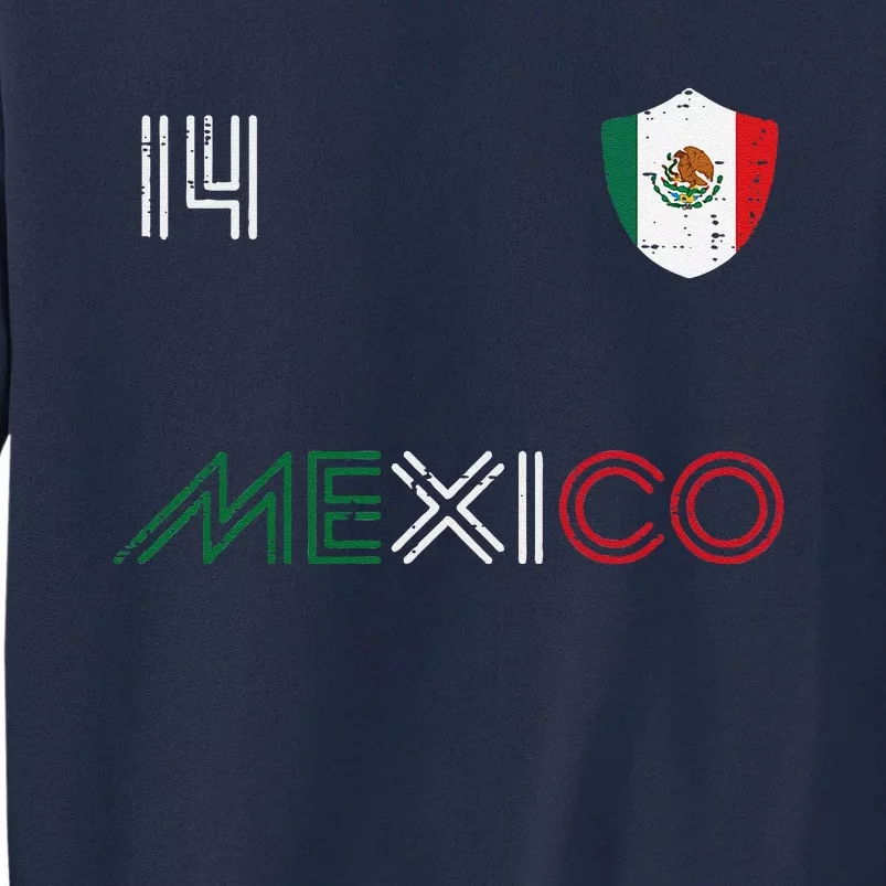 Mexico Flag 14 Mexican Soccer Fan Tall Sweatshirt