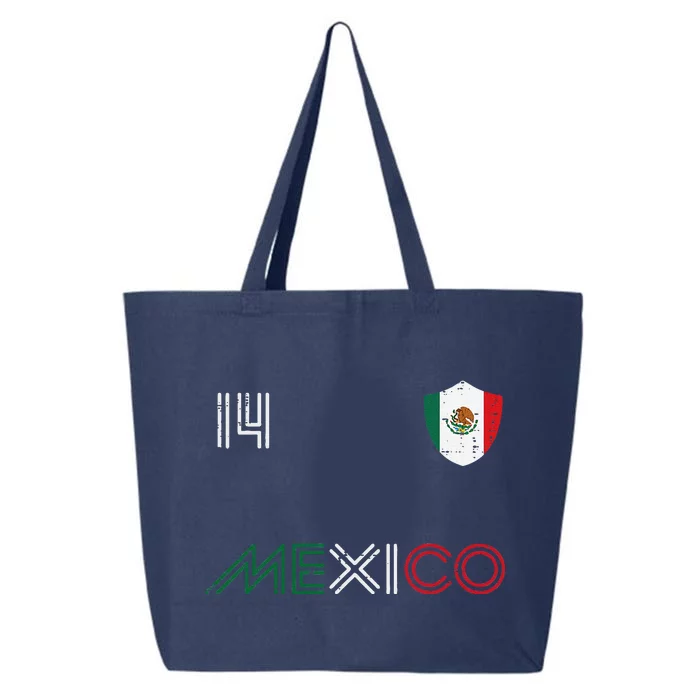 Mexico Flag 14 Mexican Soccer Fan 25L Jumbo Tote