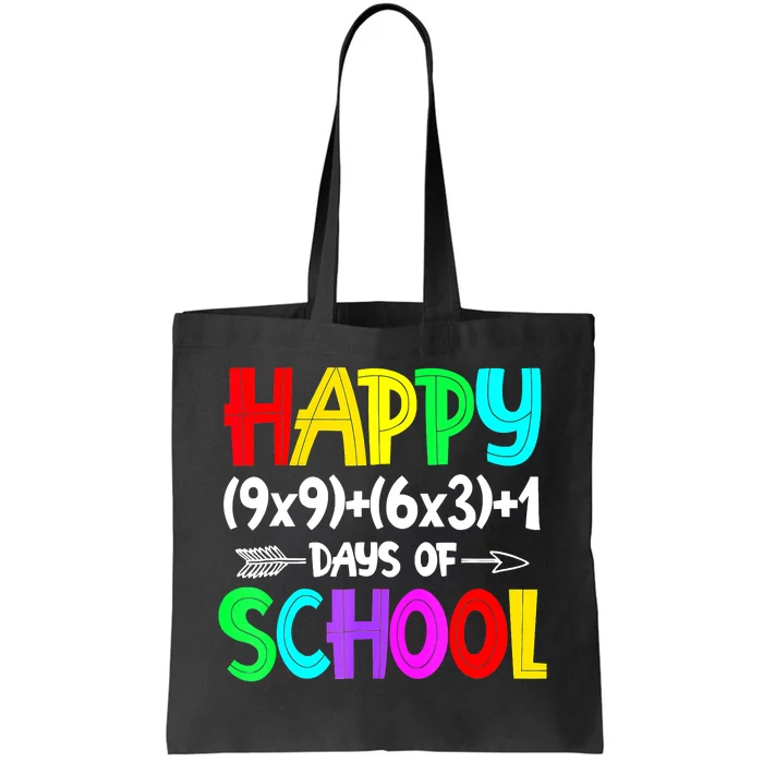 Math Formula 100 Days Of School Shirt Math Teacher 100th Day Tote Bag