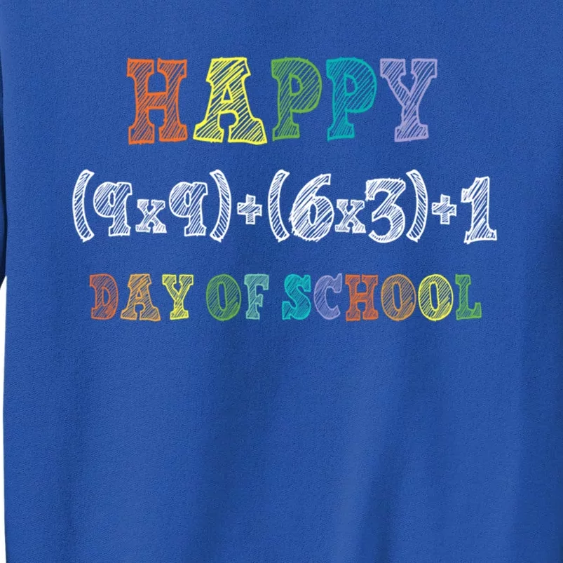 Math Formula 100 Days Of School 100th Day Funny Cute Long Gift Tall Sweatshirt