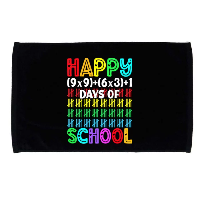 Math Formula 100 Days Of School Funny Math Teacher Gift Microfiber Hand Towel