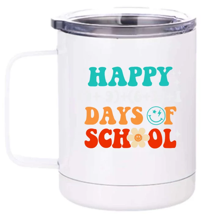 Math Formula 100 Days Of School Funny Teacher Gift Front & Back 12oz Stainless Steel Tumbler Cup