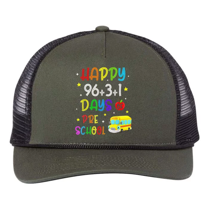 Math Formula 100 Days Of Preschool For Students & Teachers Retro Rope Trucker Hat Cap