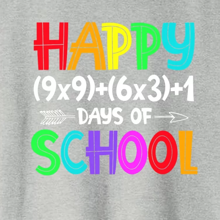 Math Formula 100 Days Of School Gift Math Teacher 100th Day Gift Women's Crop Top Tee