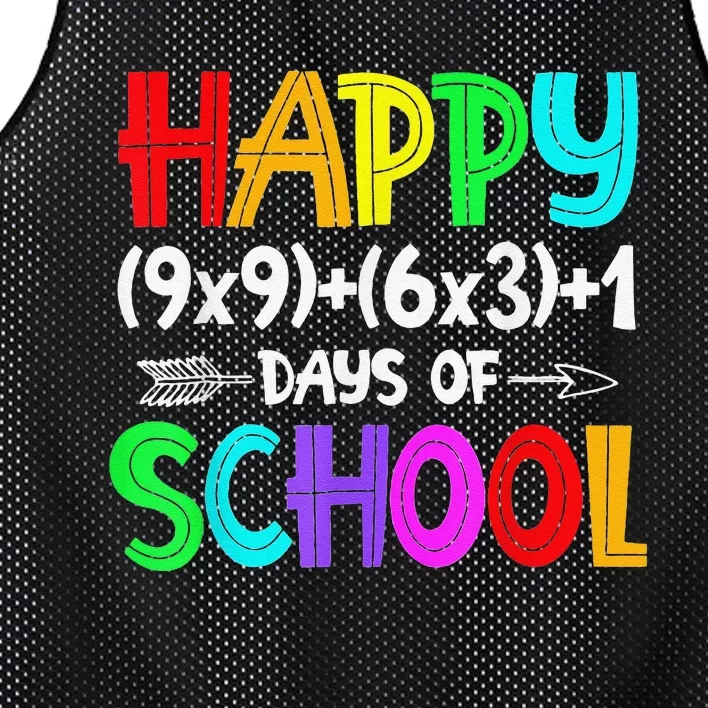 Math Formula 100 Days Of School Funny Math Teacher 100th Day Mesh Reversible Basketball Jersey Tank