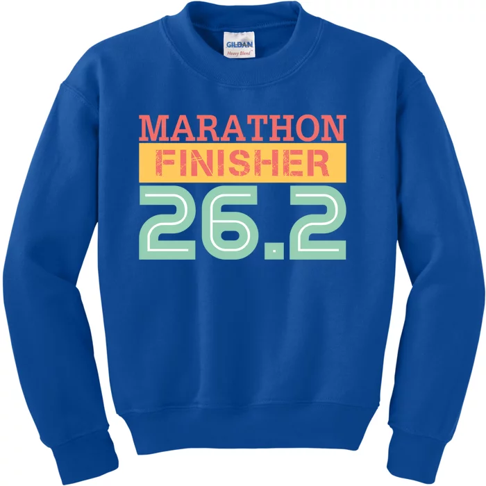 Marathon Finisher 26 2 Running Meaningful Gift Kids Sweatshirt