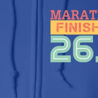 Marathon Finisher 26 2 Running Meaningful Gift Full Zip Hoodie