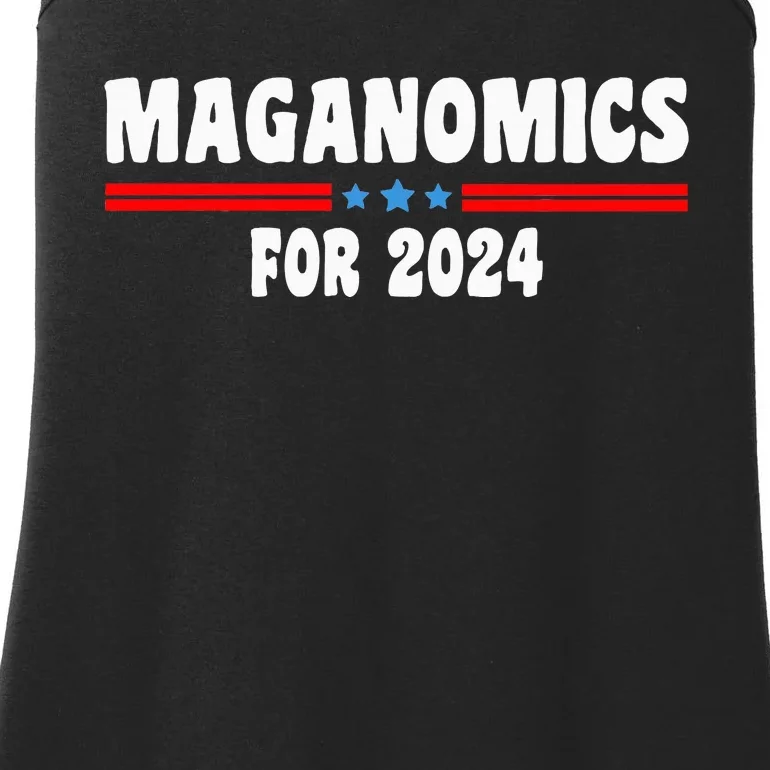 Maganomics For 2024 Donald Trump President Legend Ladies Essential Tank