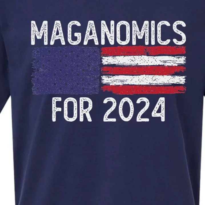 Maganomics For 2024 Trump Sueded Cloud Jersey T-Shirt