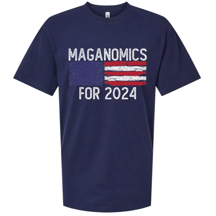 Maganomics For 2024 Trump Sueded Cloud Jersey T-Shirt