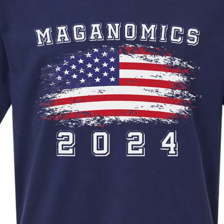 Maganomics For 2024 Trump Sueded Cloud Jersey T-Shirt