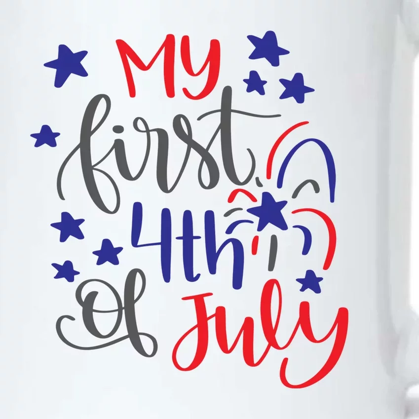 My First 4th Of July Cute Gift Black Color Changing Mug