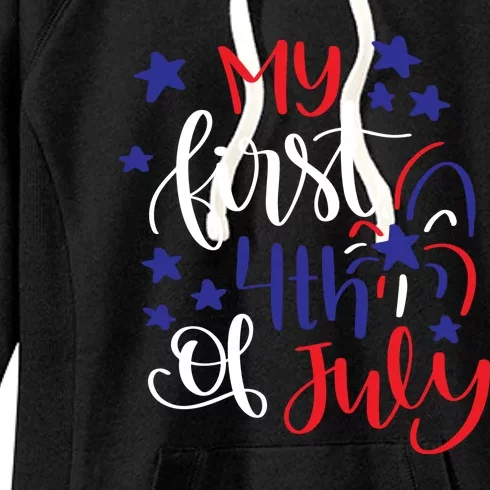 My First 4th Of July Cute Gift Women's Fleece Hoodie