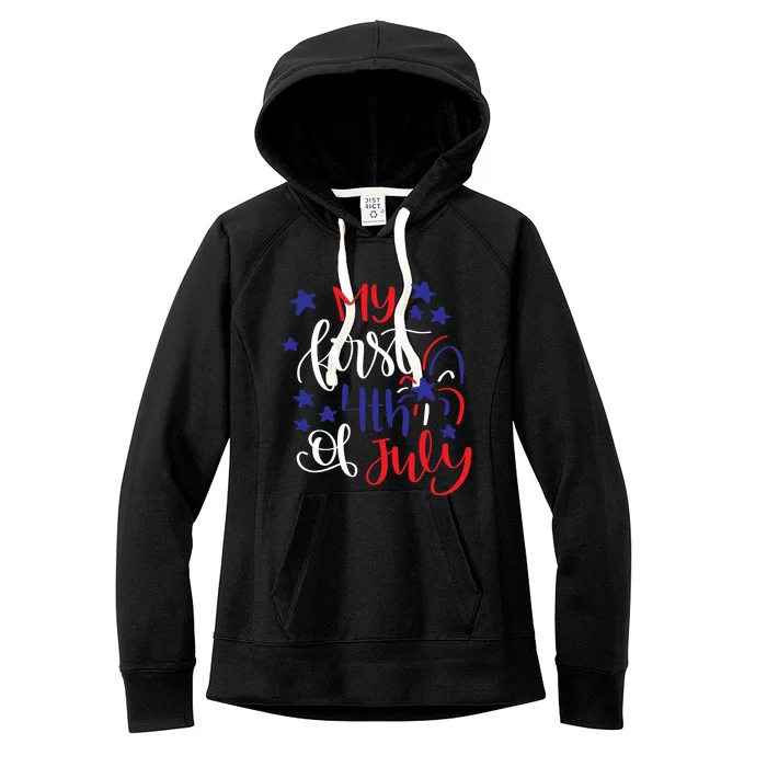 My First 4th Of July Cute Gift Women's Fleece Hoodie