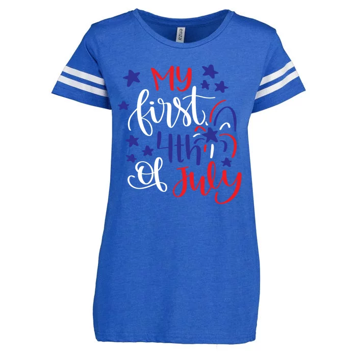 My First 4th Of July Cute Gift Enza Ladies Jersey Football T-Shirt