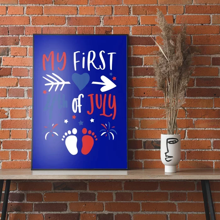 My First 4th Of July Pregnancy Patriotic Reveal Gift Poster