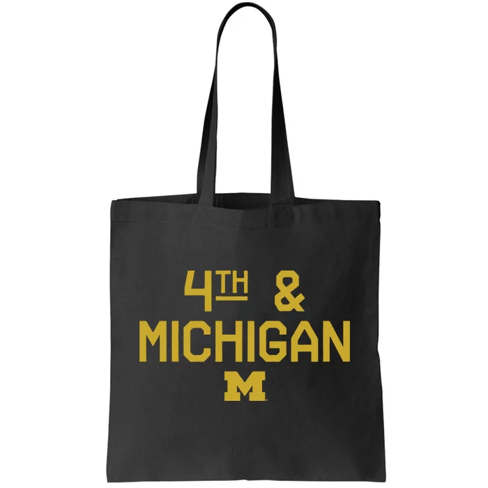 Michigan Football 4th Michigan Tote Bag