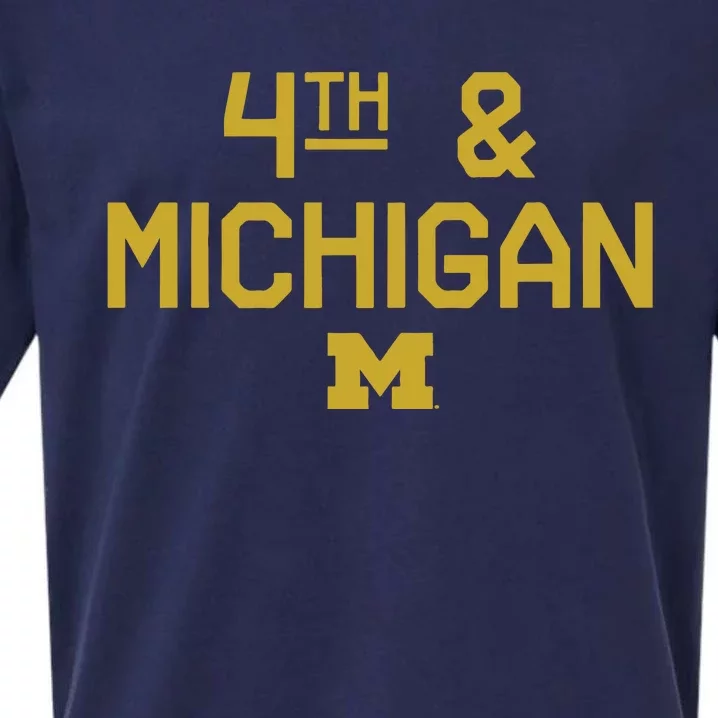 Michigan Football 4th Michigan Sueded Cloud Jersey T-Shirt