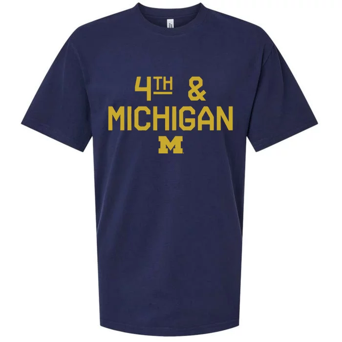 Michigan Football 4th Michigan Sueded Cloud Jersey T-Shirt