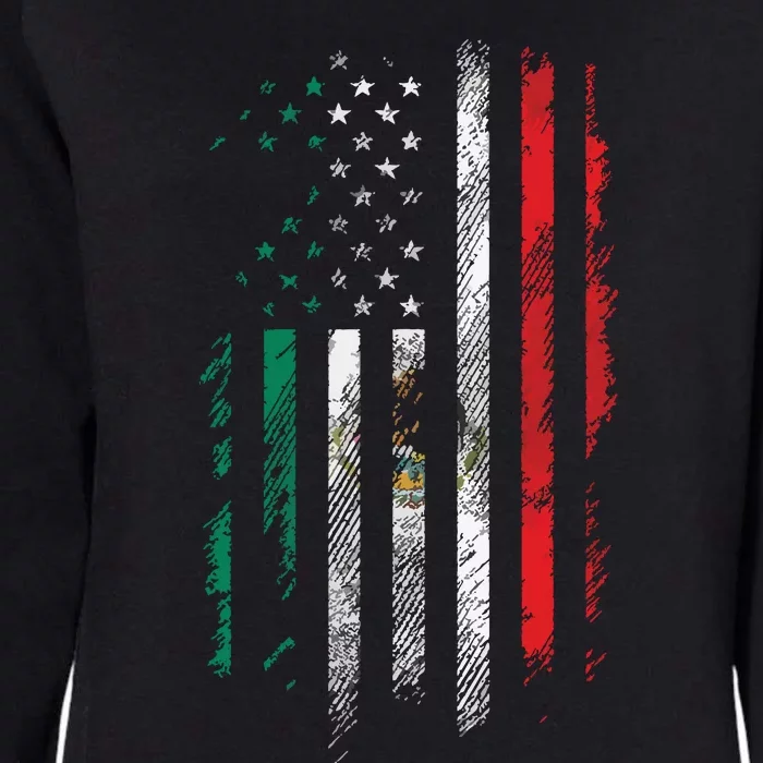 Mexico Flag 4th Of July USA American Mexican Flag Womens California Wash Sweatshirt