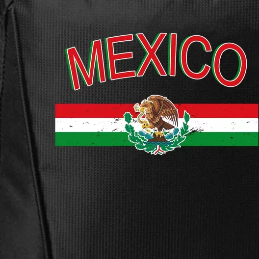 Mexican Flag And Coat Of Arms Mexico City Backpack