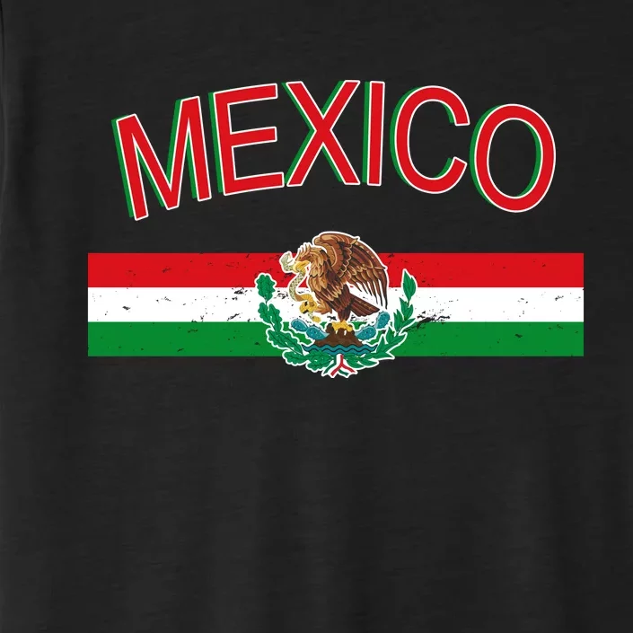 Mexican Flag And Coat Of Arms Mexico ChromaSoft Performance T-Shirt