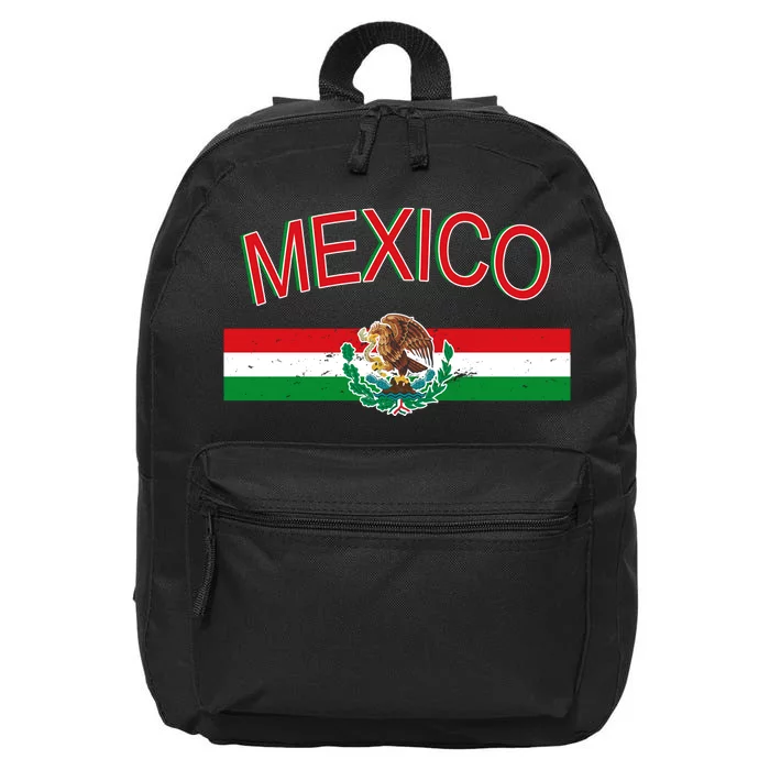 Mexican Flag And Coat Of Arms Mexico 16 in Basic Backpack