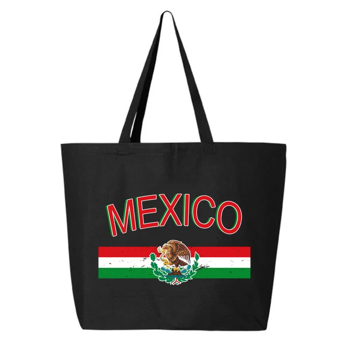 Mexican Flag And Coat Of Arms Mexico 25L Jumbo Tote