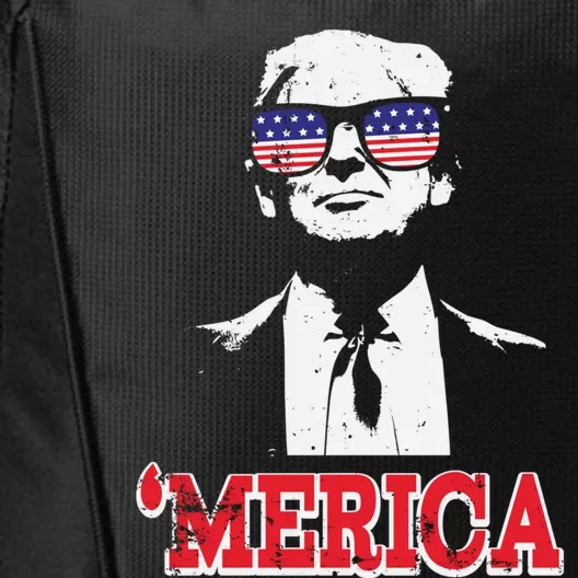 Merica Funny American Flag Trump 2020 Gift City Backpack