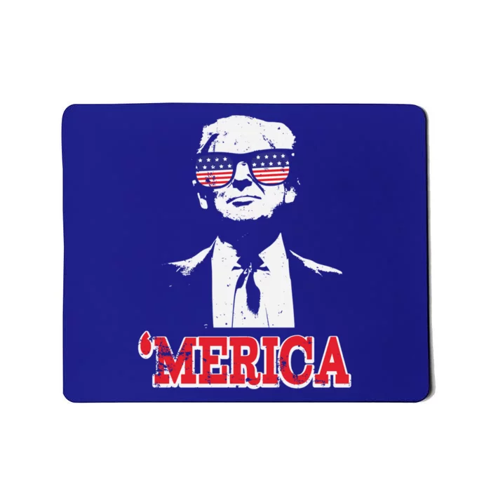 Merica Funny American Flag Trump 2020 Gift Mousepad