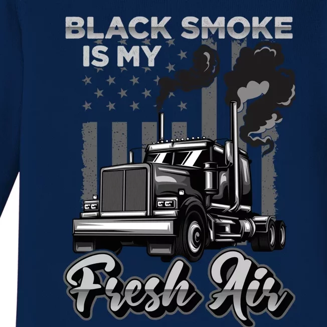 My Fresh Air Gift Semi Truck Driver Big Rig Truckers Gift Baby Long Sleeve Bodysuit