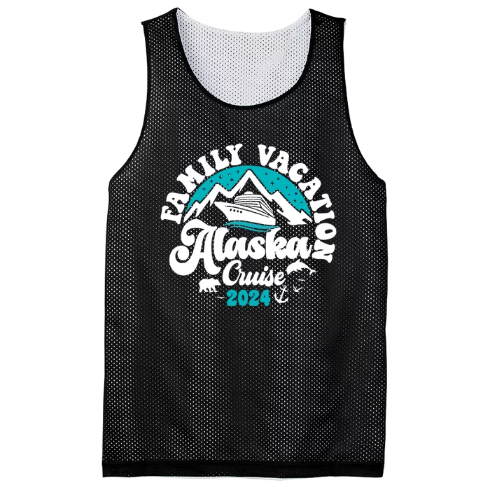 Matching Family Alaska Cruise 2024 Mesh Reversible Basketball Jersey Tank