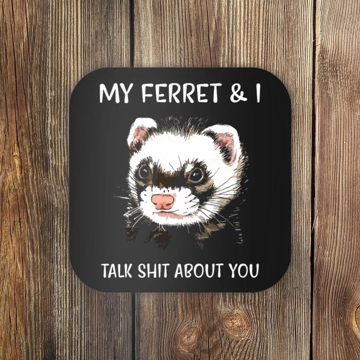 My Ferret And I Talk About You Coaster