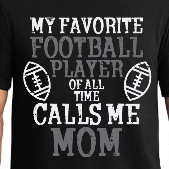 My Favorite American Football Player Calls Me Mom Mama Pajama Set