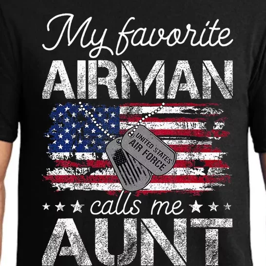 My Favorite Airman Calls Me Aunt Proud Pajama Set