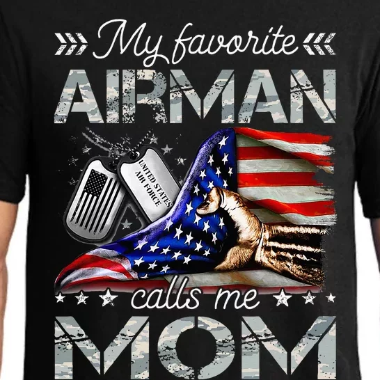 My Favorite Airman Calls Me Mom Proud Us Pajama Set