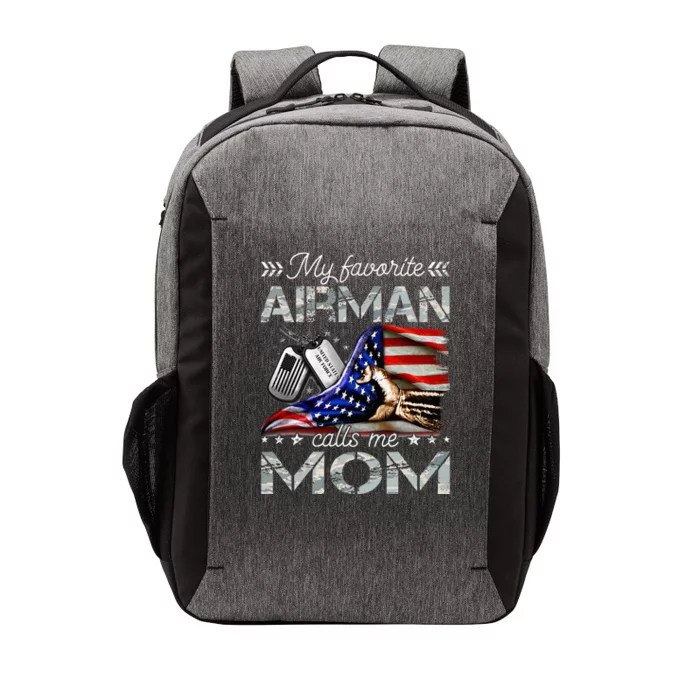 My Favorite Airman Calls Me Mom Proud Us Vector Backpack