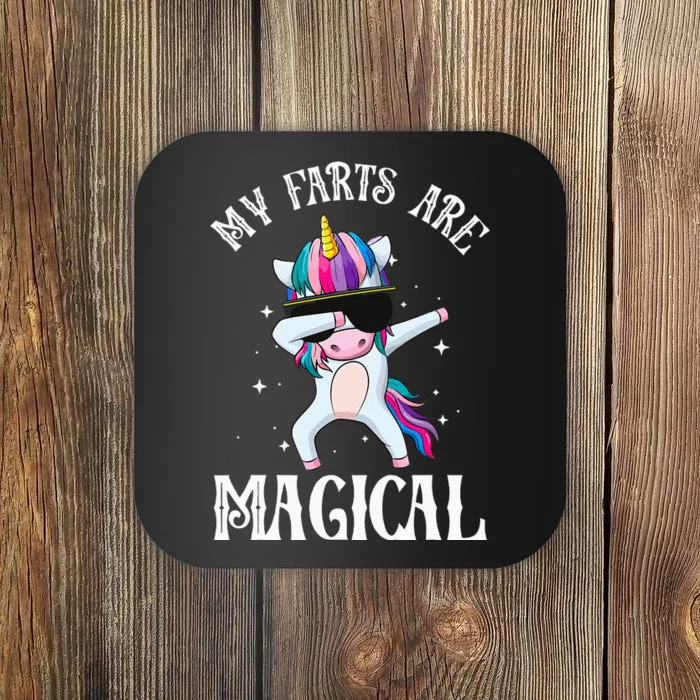 My Farts Are Magical Unicorn Dabbing Gag Farting Coaster