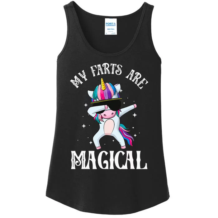 My Farts Are Magical Unicorn Dabbing Gag Farting Ladies Essential Tank