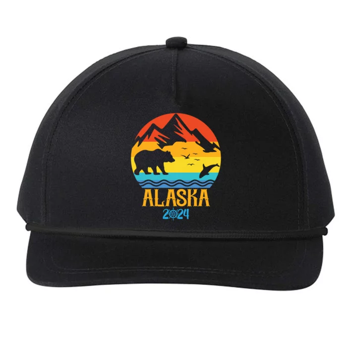 Matching Family Alaska Cruise Family Vacation 2024 Snapback Five-Panel Rope Hat