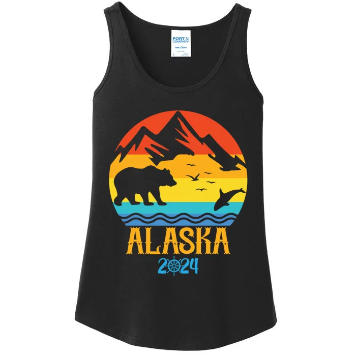 Matching Family Alaska Cruise Family Vacation 2024 Ladies Essential Tank