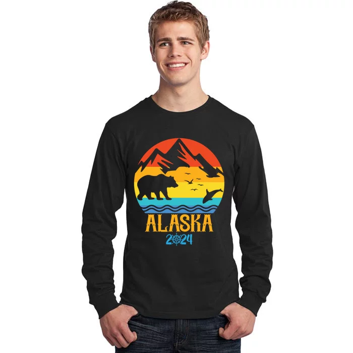 Matching Family Alaska Cruise Family Vacation 2024 Tall Long Sleeve T-Shirt