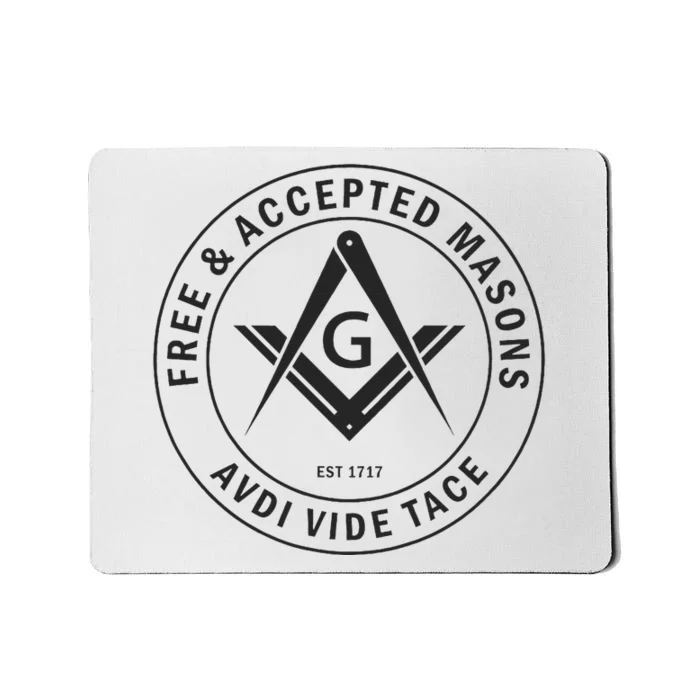 Masonic F & Am Square & Compass Stealth Modern Freemason Mousepad