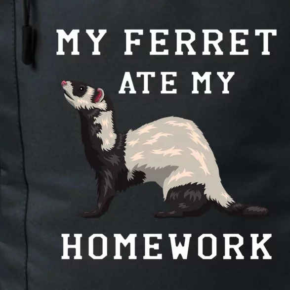 My Ferret Ate My Homework Rodent Animal European Polecat Gift Daily Commute Backpack