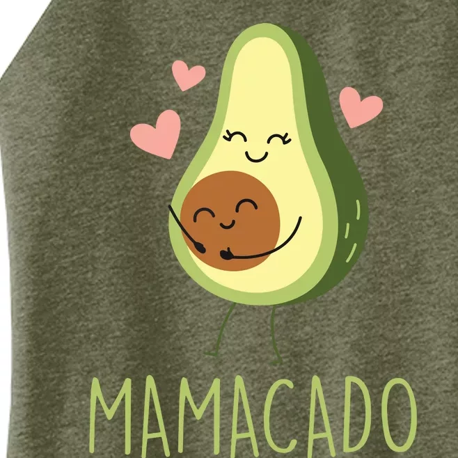 Mamacado Funny Avocado Mom Gifts For Pregnancy Announcement Women’s Perfect Tri Rocker Tank