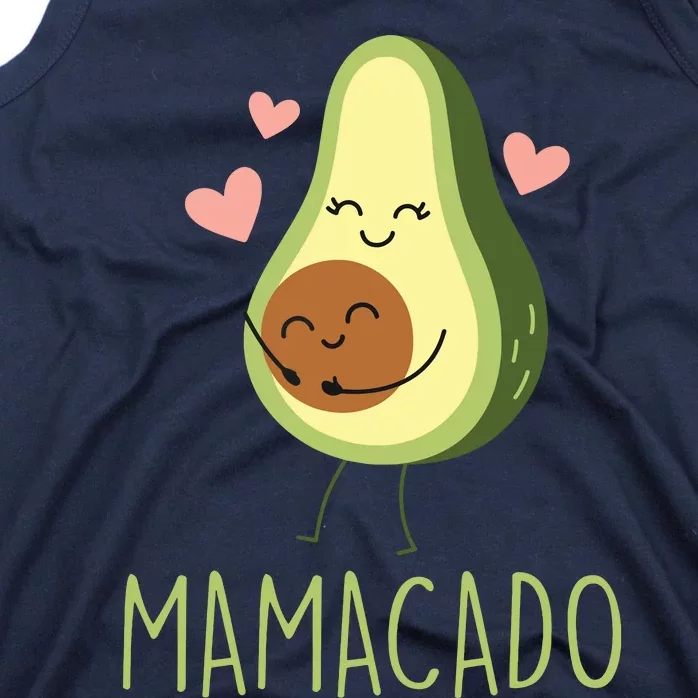 Mamacado Funny Avocado Mom Gifts For Pregnancy Announcement Tank Top