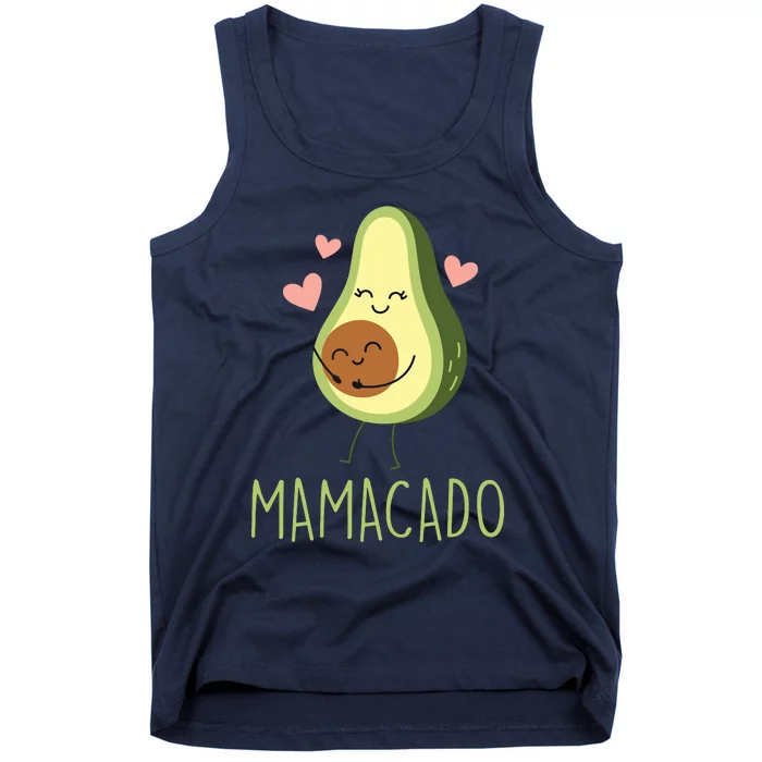 Mamacado Funny Avocado Mom Gifts For Pregnancy Announcement Tank Top