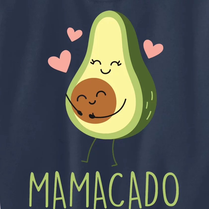 Mamacado Funny Avocado Mom Gifts For Pregnancy Announcement Kids Sweatshirt