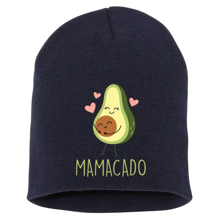 Mamacado Funny Avocado Mom Gifts For Pregnancy Announcement Short Acrylic Beanie