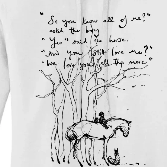 Mole Fox and Horse Quote So you know all of me tee Women's Pullover Hoodie